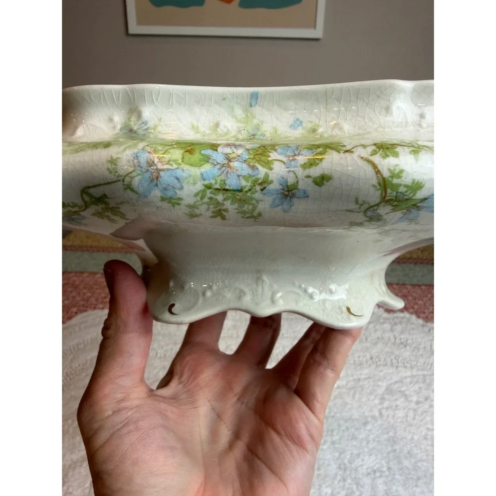 Johnson Bros Victorian Floral Tureen Royal Semi Porcelain Large Antique